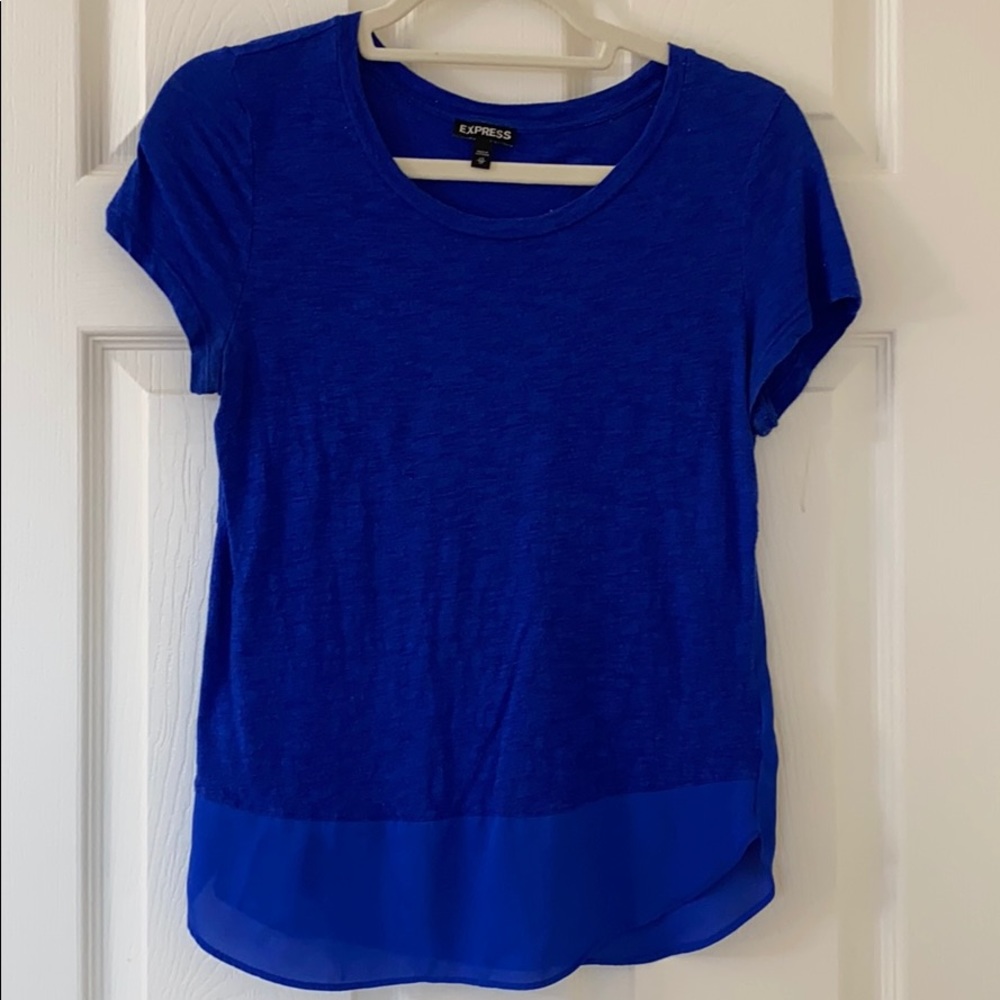 Express royal blue blouse